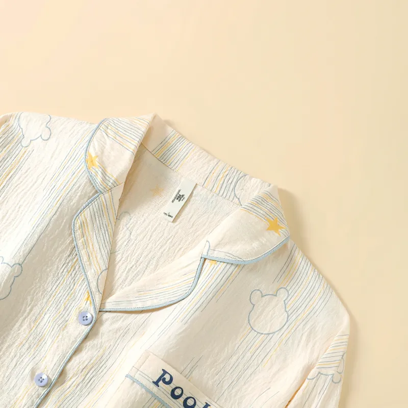Gongdie x Disney Pajama Set Women's Apricot-8