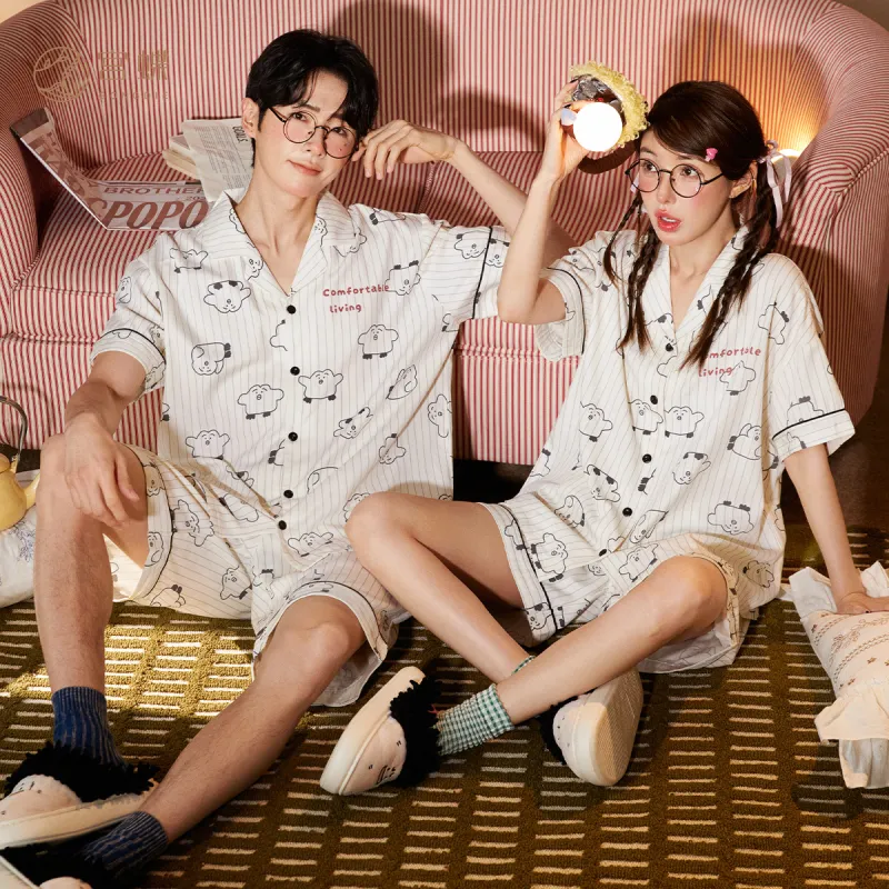 Gongdie x ZAOWUCANXIONGDI,LIANMINGKUAN Pajama Set Unisex-7