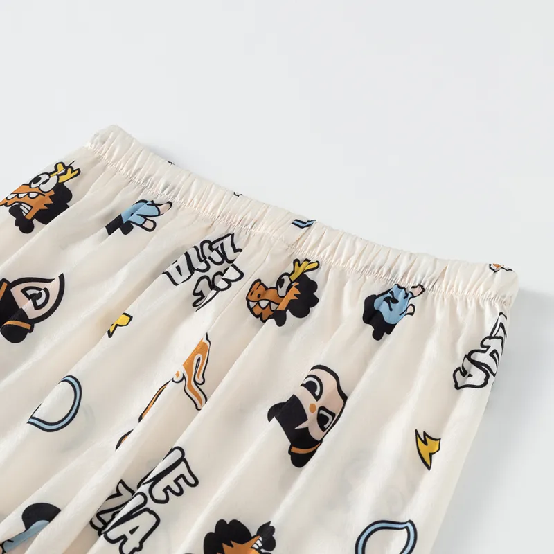 Gongdie x NEZHA,LIANMINGKUAN Pajama Set Unisex Ecru-13