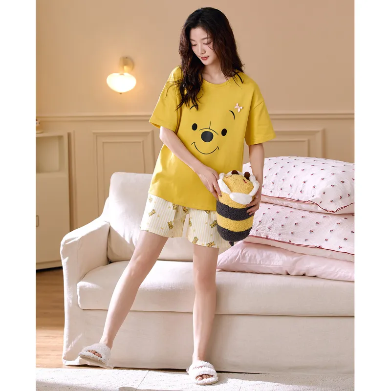Gongdie x Disney Pajama Set Women's Yellow, Gift Box Set-2