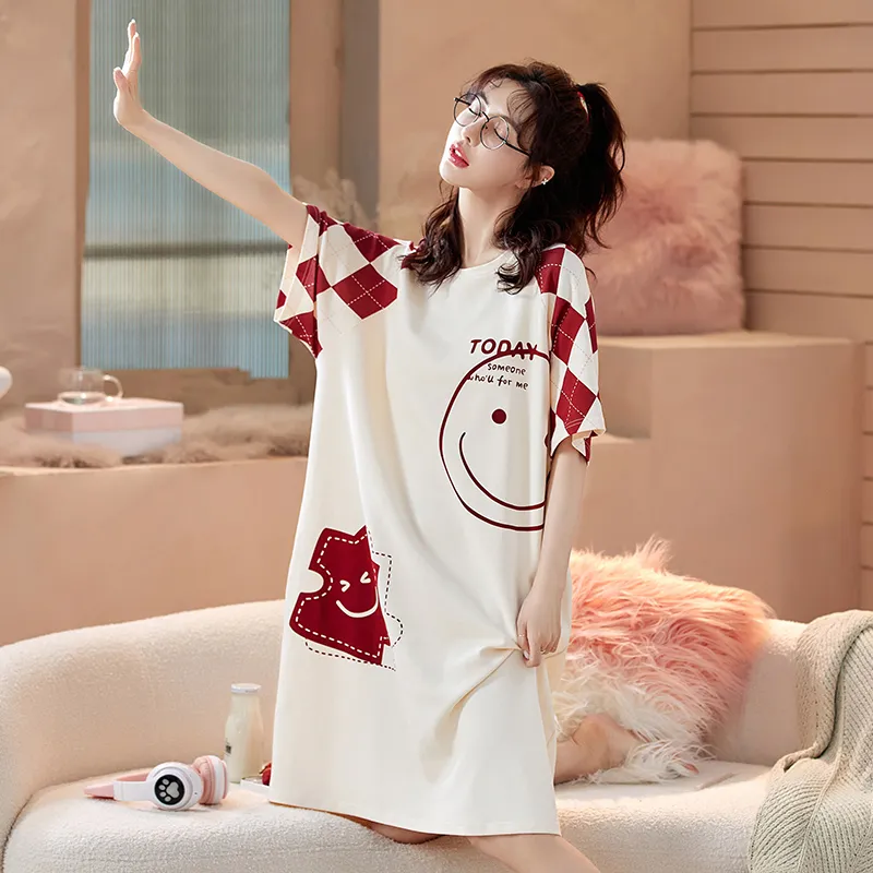 Gongdie Nightgown Women's White-3