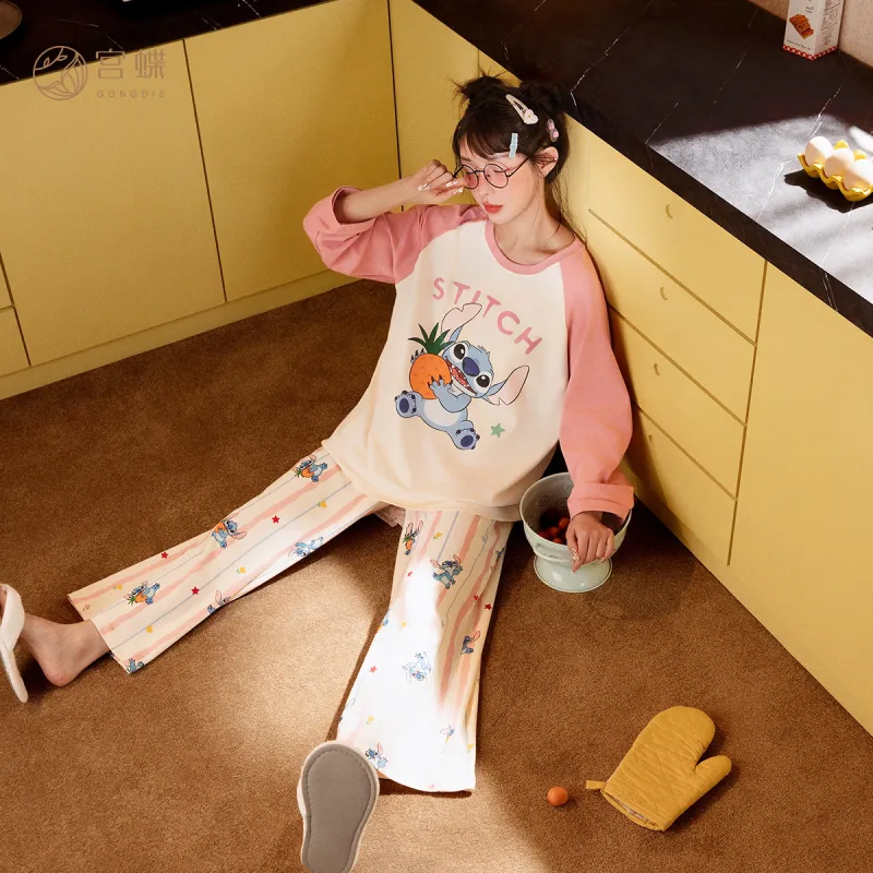 Gongdie x Disney Pajama Set Women's Pink-2
