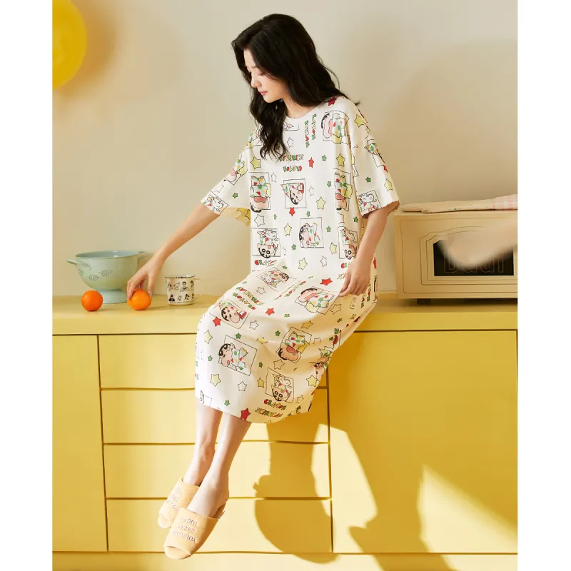 Gongdie x LABIXIAOXIN,LIANMINGKUAN Nightgown Women's Gift Box Set Beige Yellow-2
