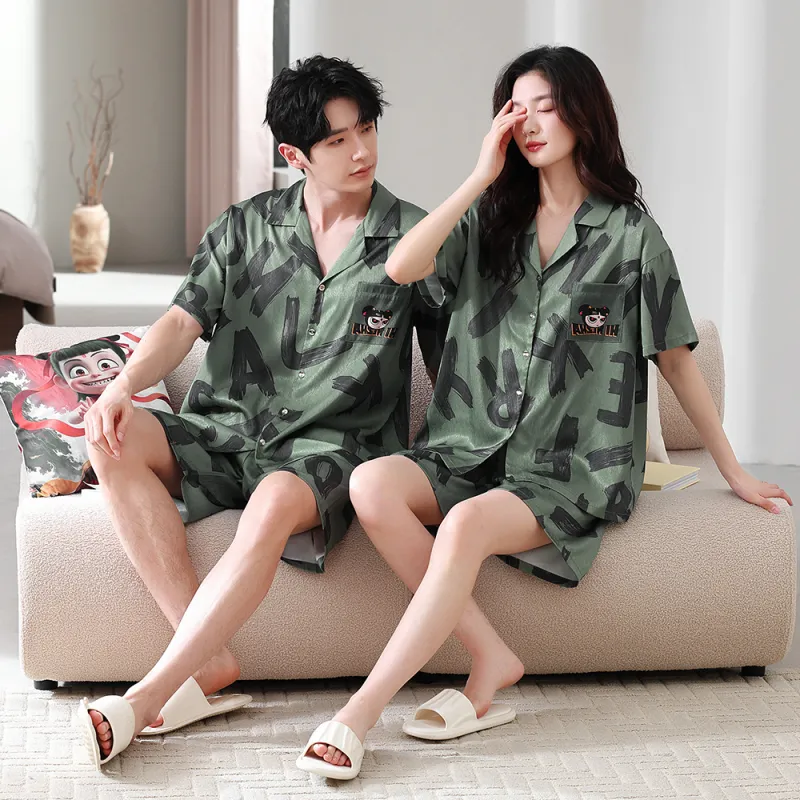 Gongdie x NEZHA,LIANMINGKUAN Pajama Set Unisex Green-7