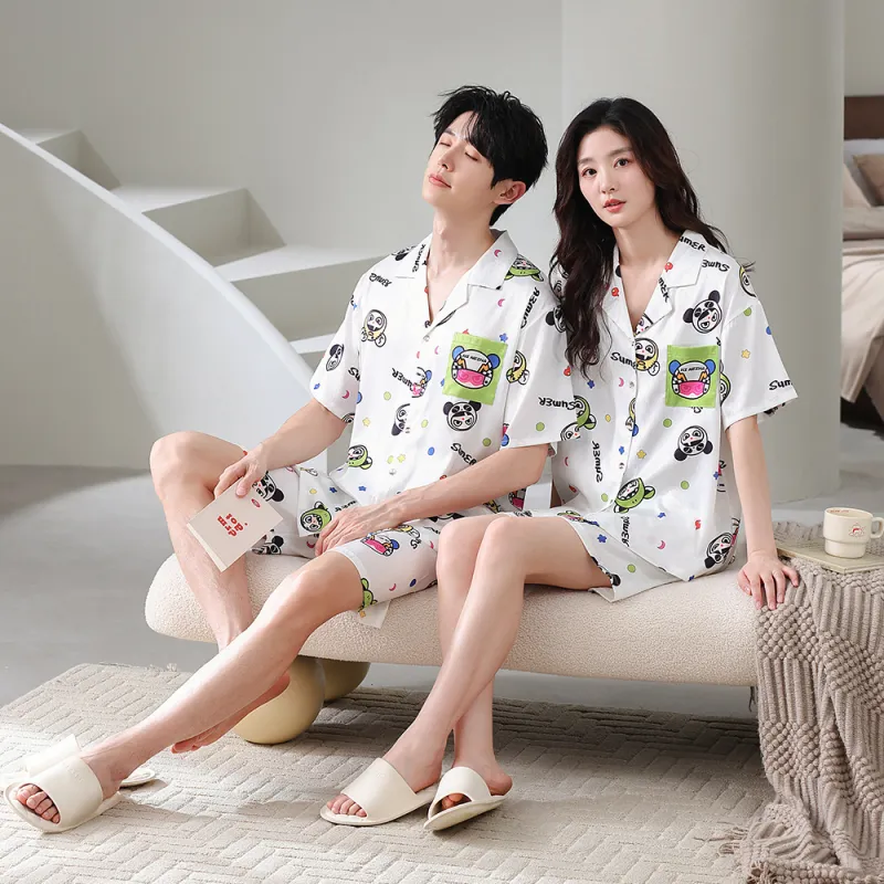 Gongdie x NEZHA,LIANMINGKUAN Pajama Set Unisex White-7
