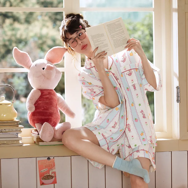 Gongdie x Disney Pajama Set Women's Gift Box Set Apricot-4