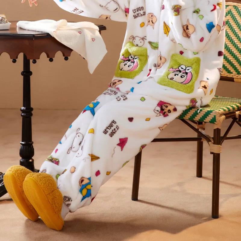 Gongdie x Crayon Shinchan Pajama Pants Unisex-1