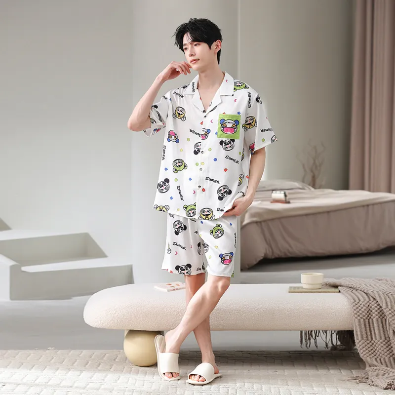 Gongdie x NEZHA,LIANMINGKUAN Pajama Set Unisex White-11