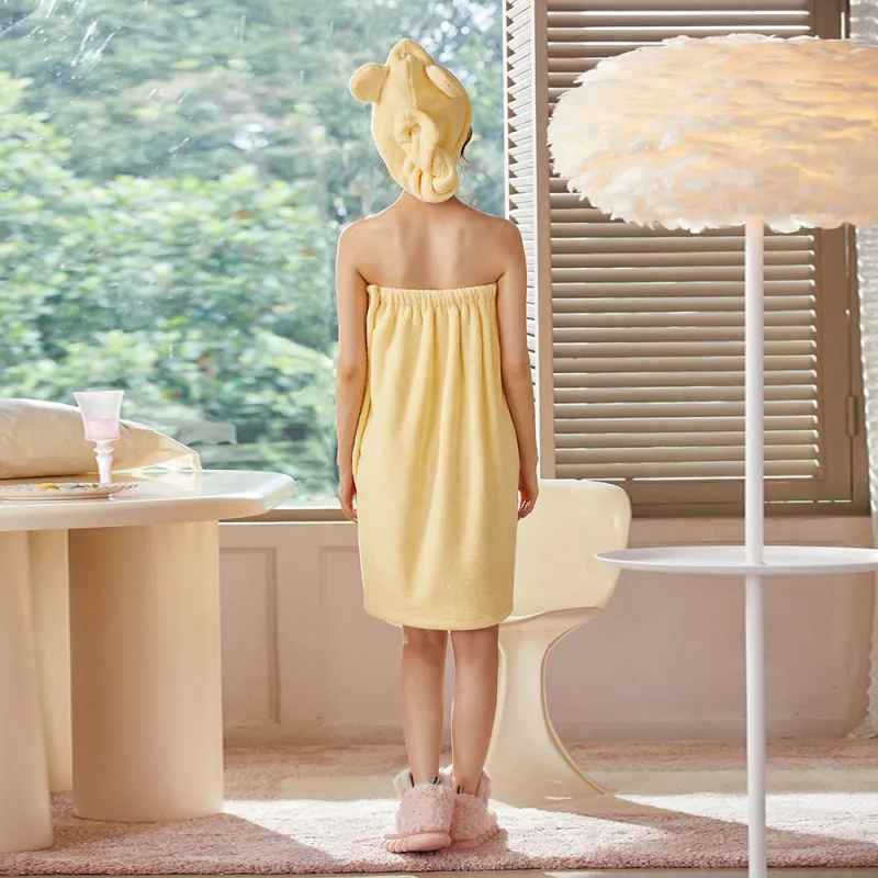 Gongdie x Disney Bathrobes Women's Yellow-1