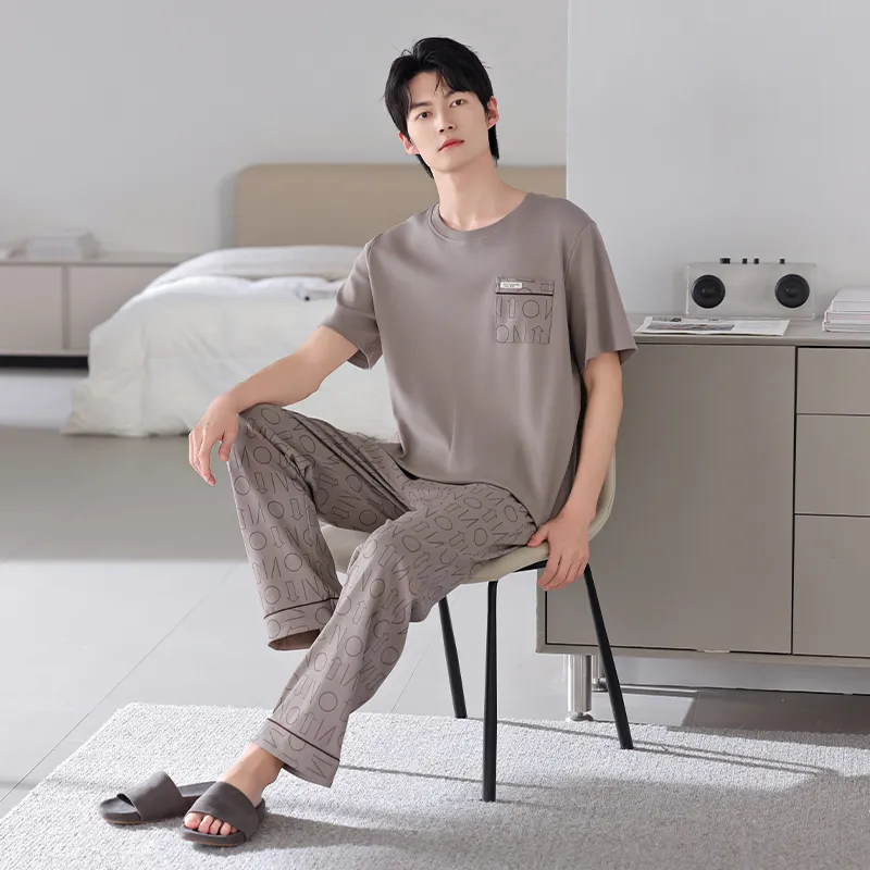 Gongdie Men Pajama Sets-16