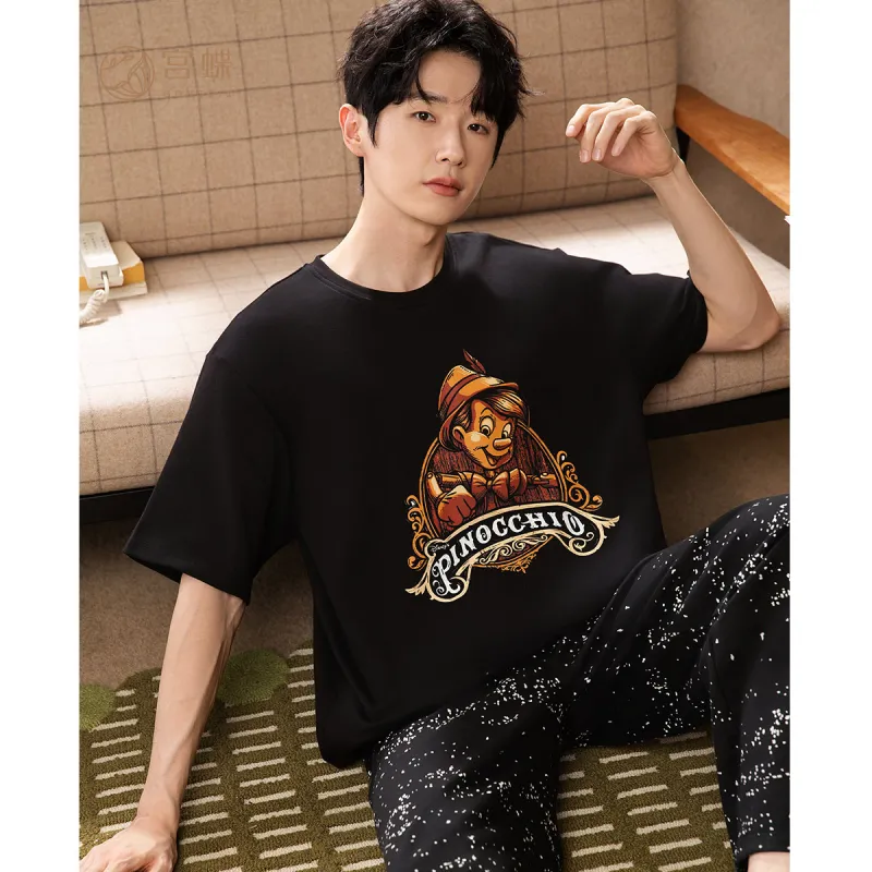 Gongdie x Disney Pajama Set Men's Black-5