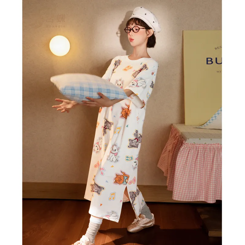 Gongdie x MALIMAO,LIANMINGKUAN Nightgown Women's Gift Box Set White-3