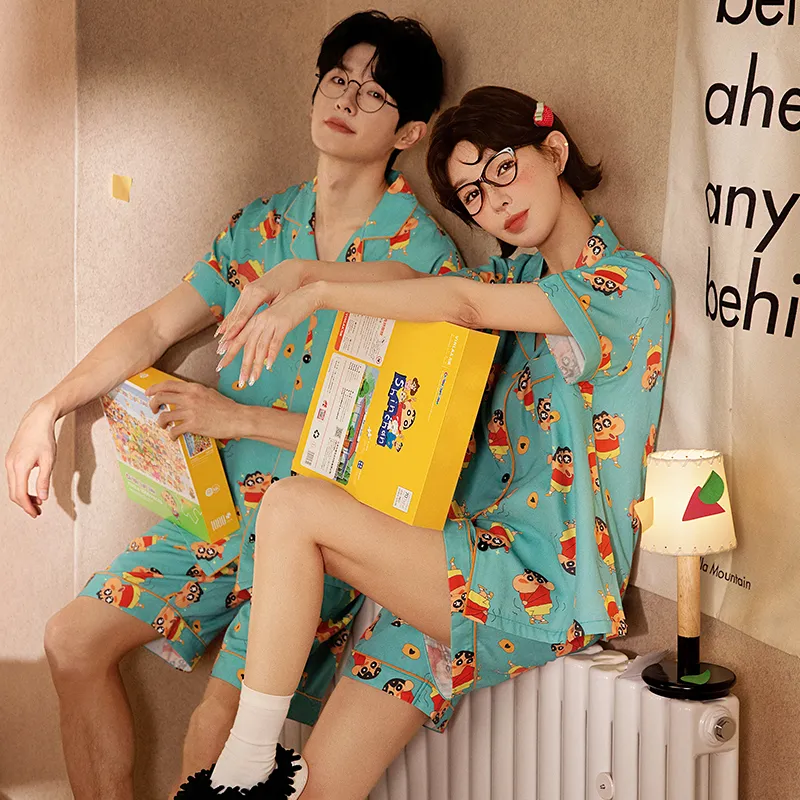 Gongdie x SHINCHAN Pajama Set Unisex Gift Box Set Green-1