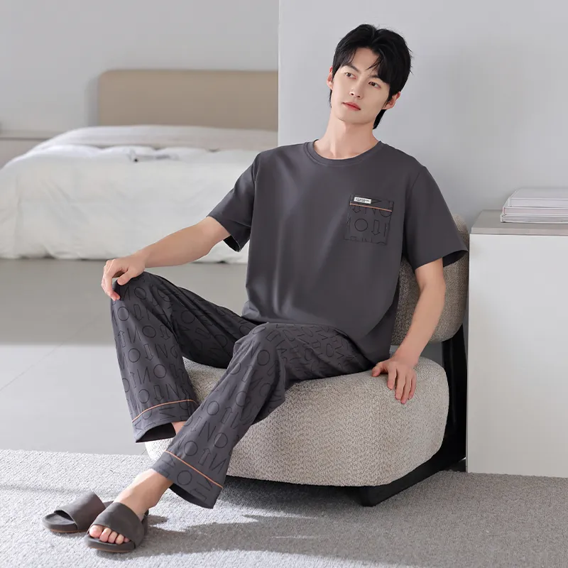 Gongdie Men Pajama Sets-10