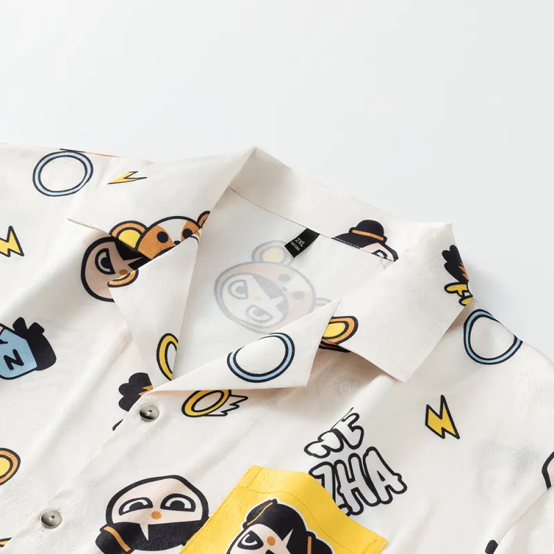 Gongdie x NEZHA,LIANMINGKUAN Pajama Set Unisex Ecru-9