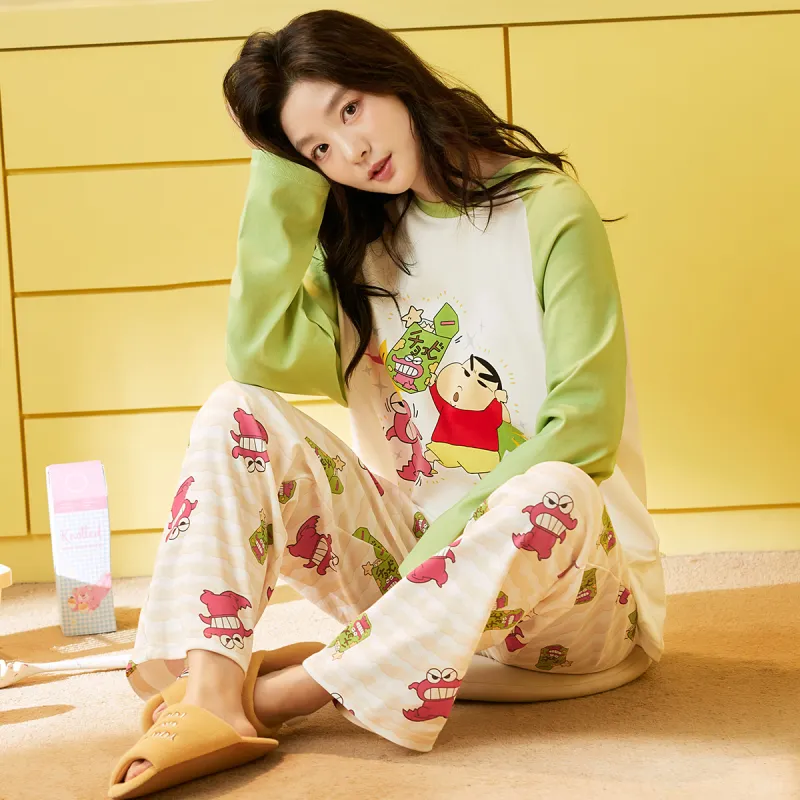 Gongdie x LABIXIAOXIN,LIANMINGKUAN Pajama Set Women's Gift Box Set Green-4