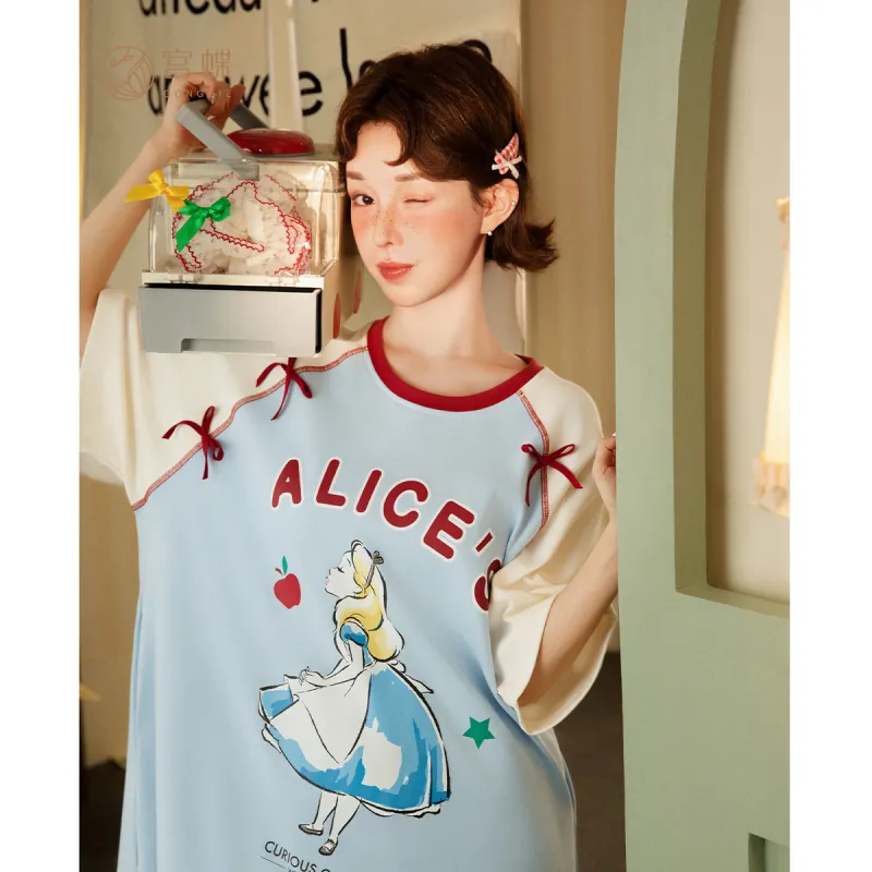 Gongdie x Disney Nightgown Women's Gift Box Set Blue-3