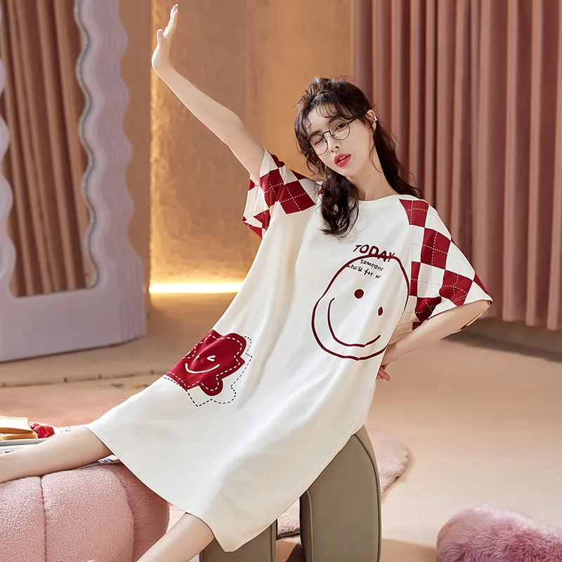 Gongdie Nightgown Women's White-2
