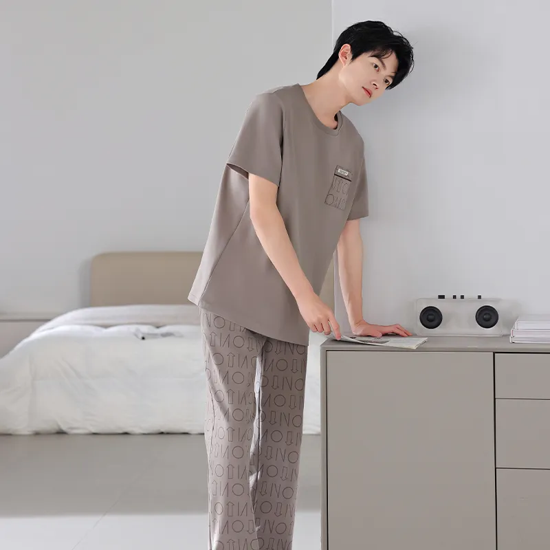 Gongdie Men Pajama Sets-17