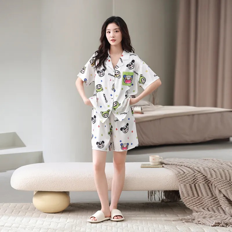 Gongdie x NEZHA,LIANMINGKUAN Pajama Set Unisex White-5