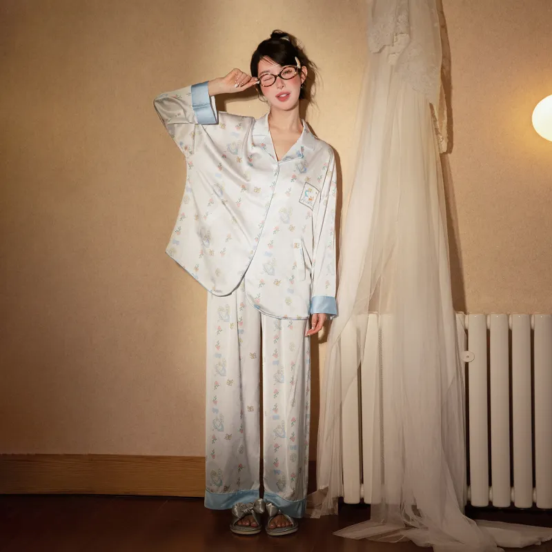 Gongdie x Disney Pajama Set Women's Gift Box Set Light Blue-2