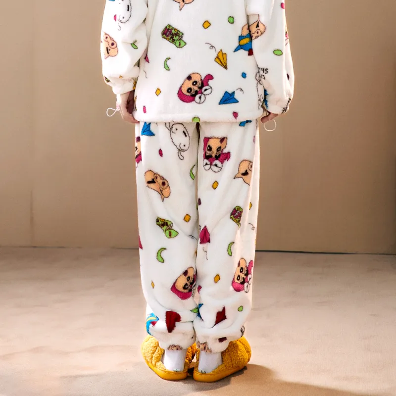 Gongdie x Crayon Shinchan Pajama Pants Unisex-3