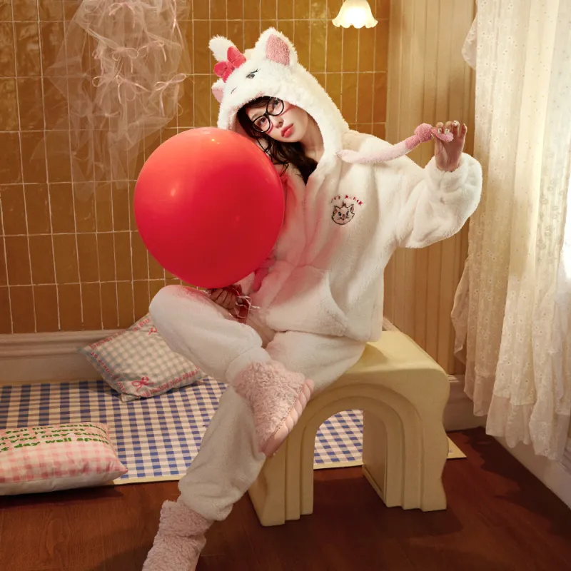 Gongdie x Disney Pajama Set Women's White-1