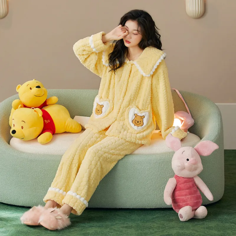 Gongdie x Disney Pajama Set Women's Yellow-1