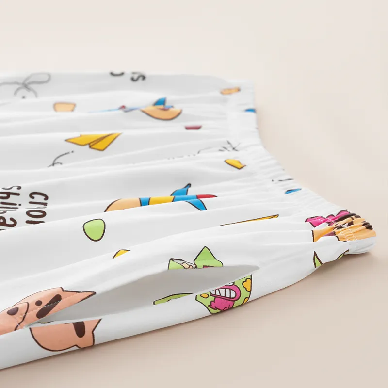 Gongdie x SHINCHAN Pajama Set Unisex White, Gift Box Set-11