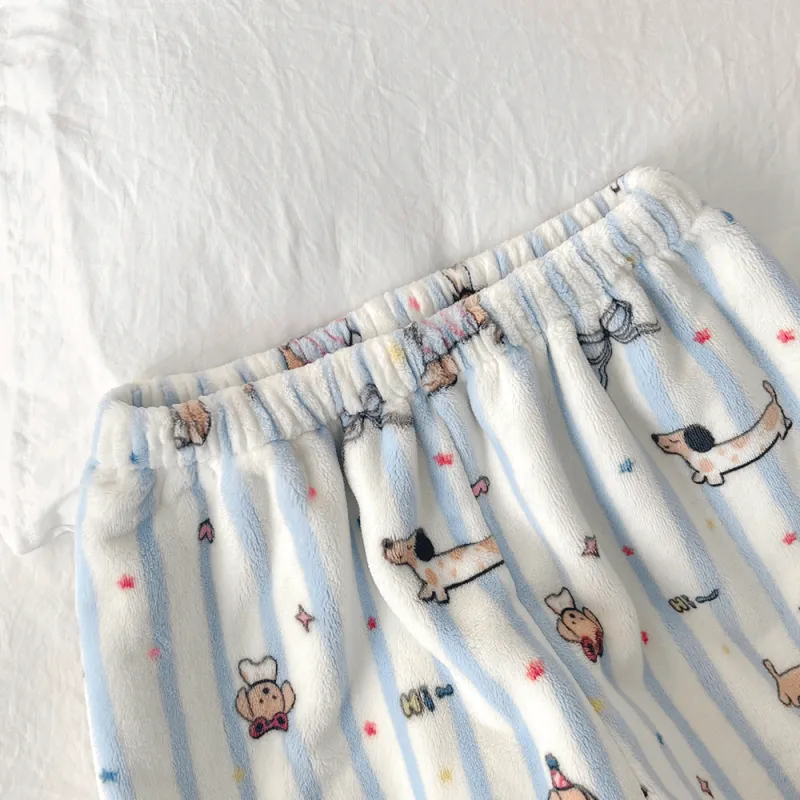 Gongdie Pajama Set Women's Blue-5