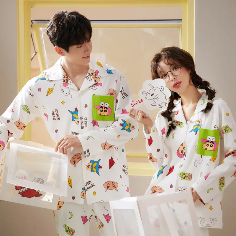 Gongdie x Crayon Shinchan Pajama Set Unisex-3