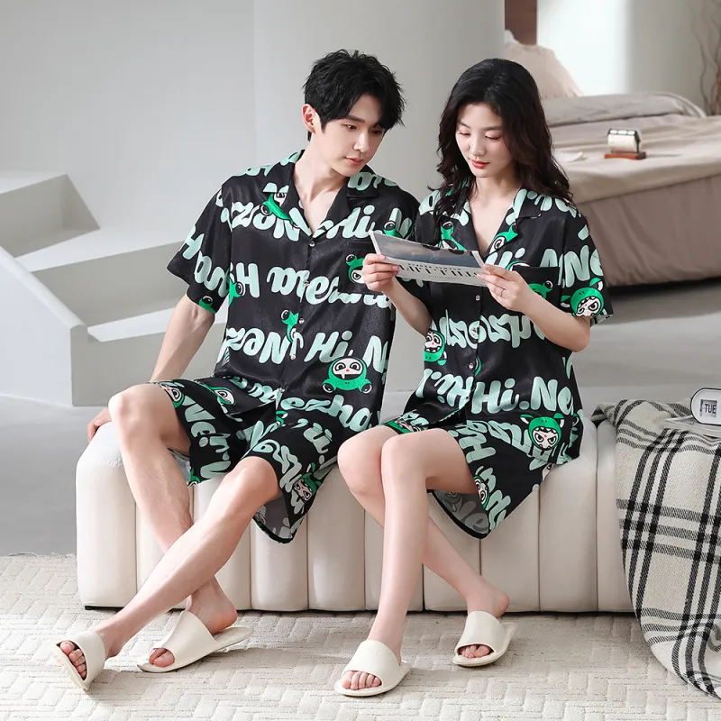 Gongdie x NEZHA,LIANMINGKUAN Pajama Set Unisex Green-7