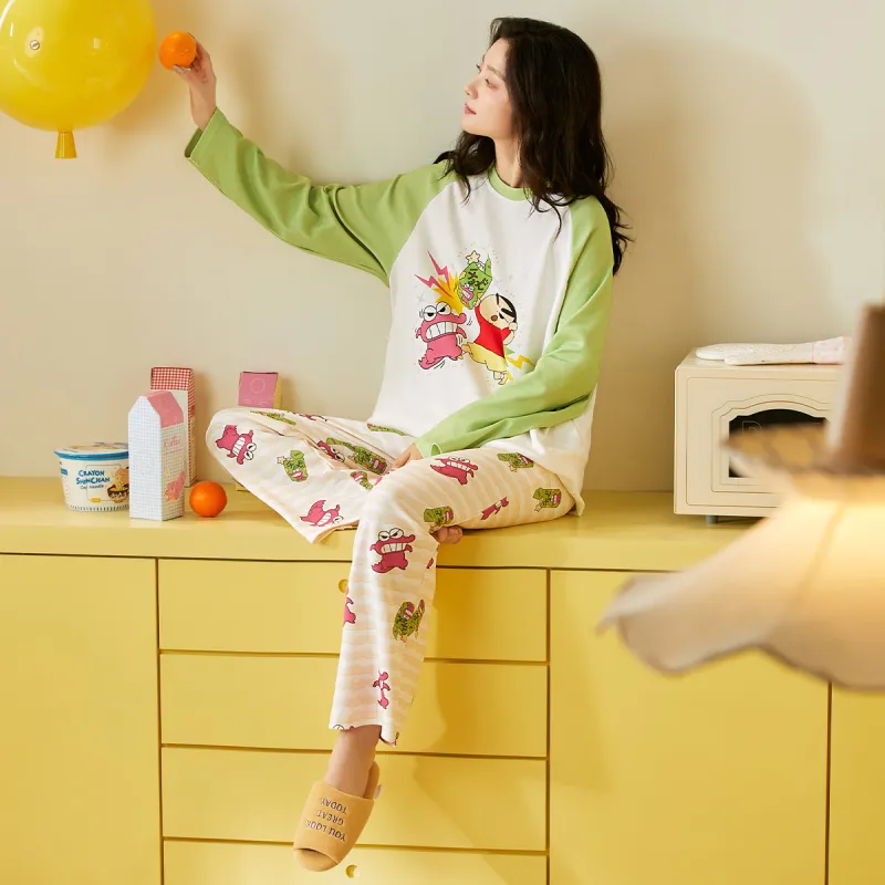 Gongdie x LABIXIAOXIN,LIANMINGKUAN Pajama Set Women's Gift Box Set Green-2