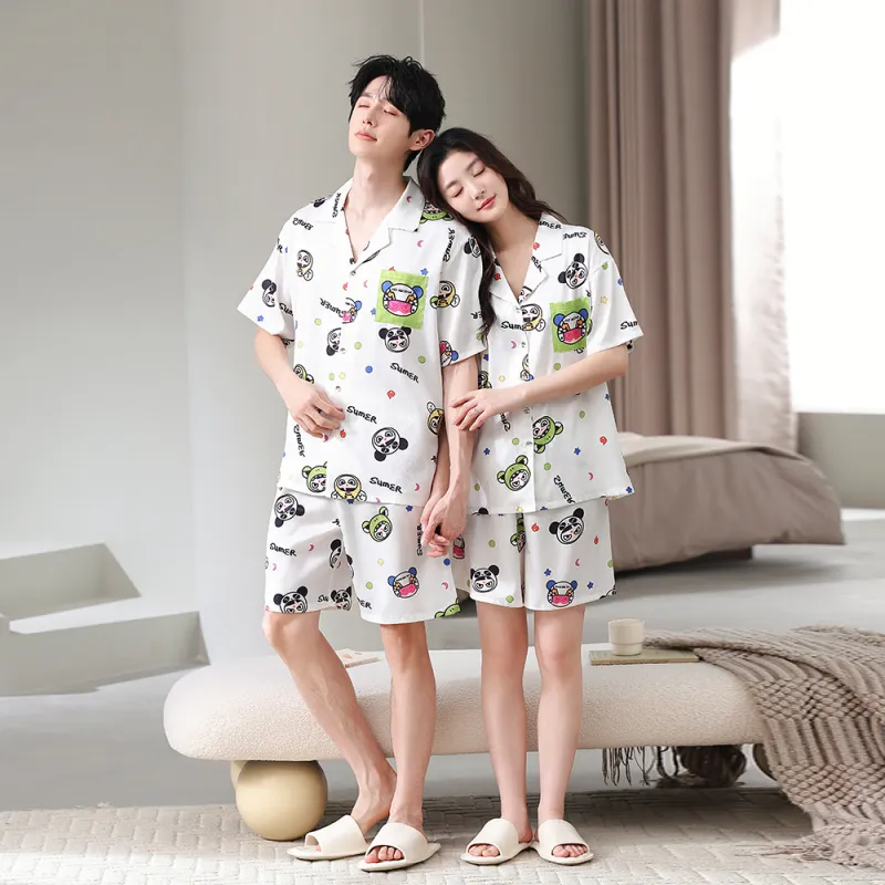 Gongdie x NEZHA,LIANMINGKUAN Pajama Set Unisex White-3
