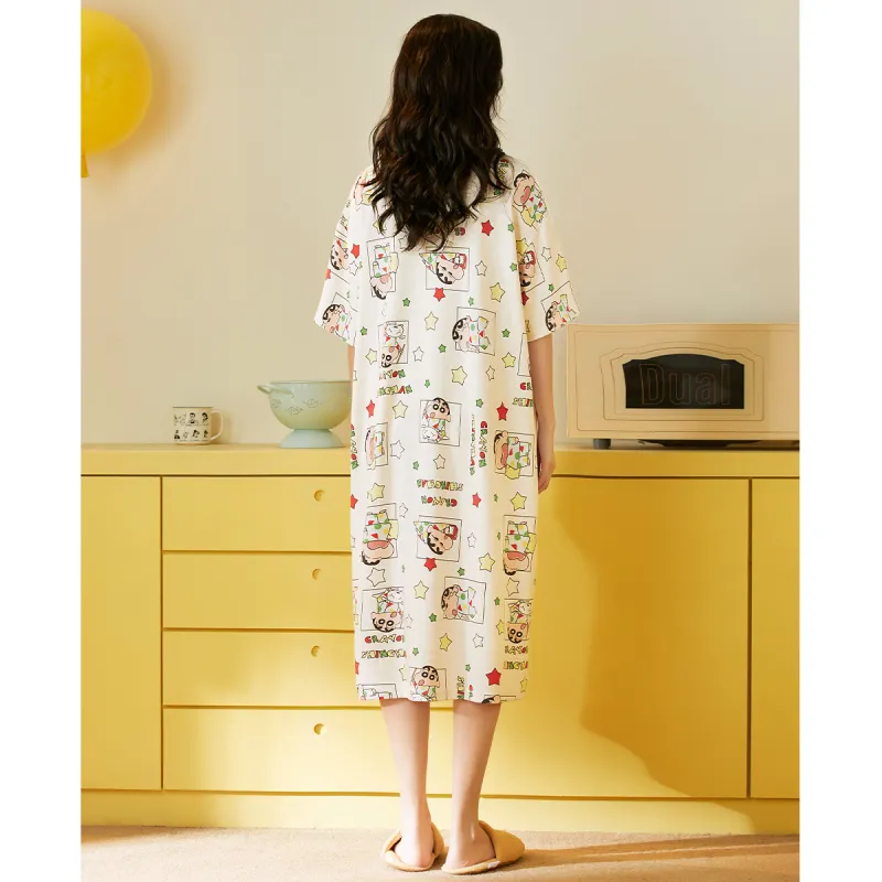 Gongdie x LABIXIAOXIN,LIANMINGKUAN Nightgown Women's Gift Box Set Beige Yellow-5
