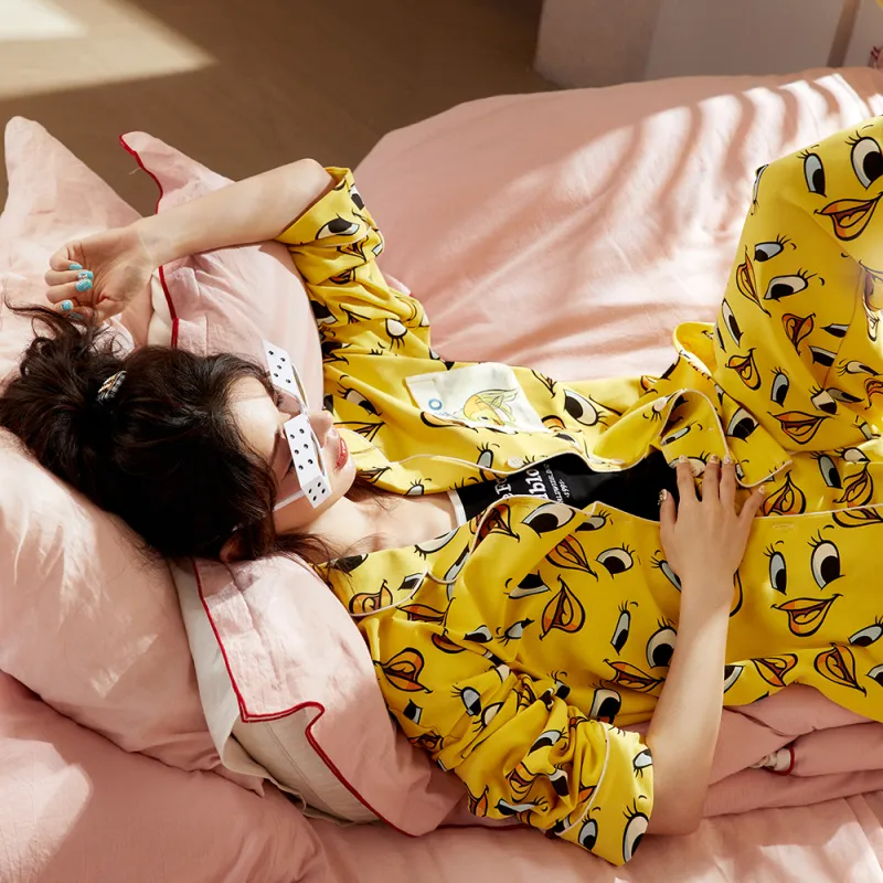 Gongdie x Disney Pajama Set Women's Yellow-1