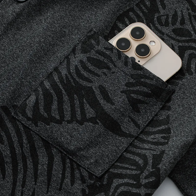 Gongdie Pajama Set Men's Dark Gray-2