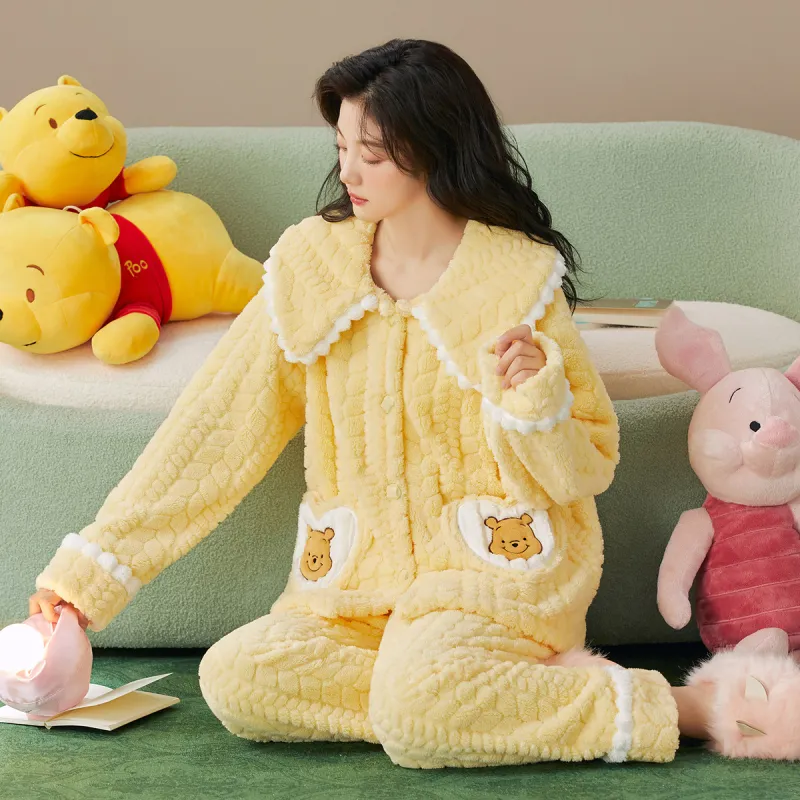Gongdie x Disney Pajama Set Women's Yellow-5