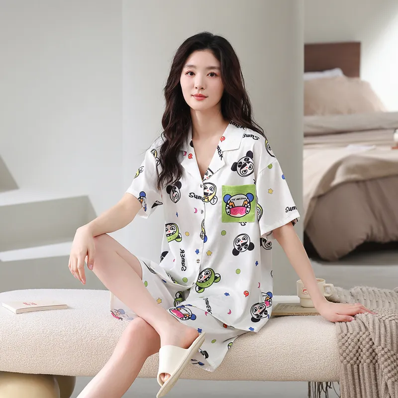 Gongdie x NEZHA,LIANMINGKUAN Pajama Set Unisex White-2