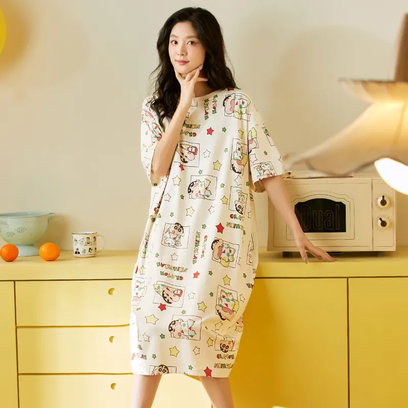 Gongdie x LABIXIAOXIN,LIANMINGKUAN Nightgown Women's Gift Box Set Beige Yellow-3