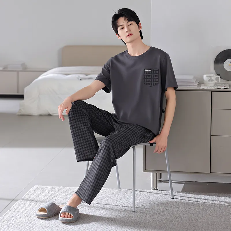Gongdie Men Pajama Sets-10