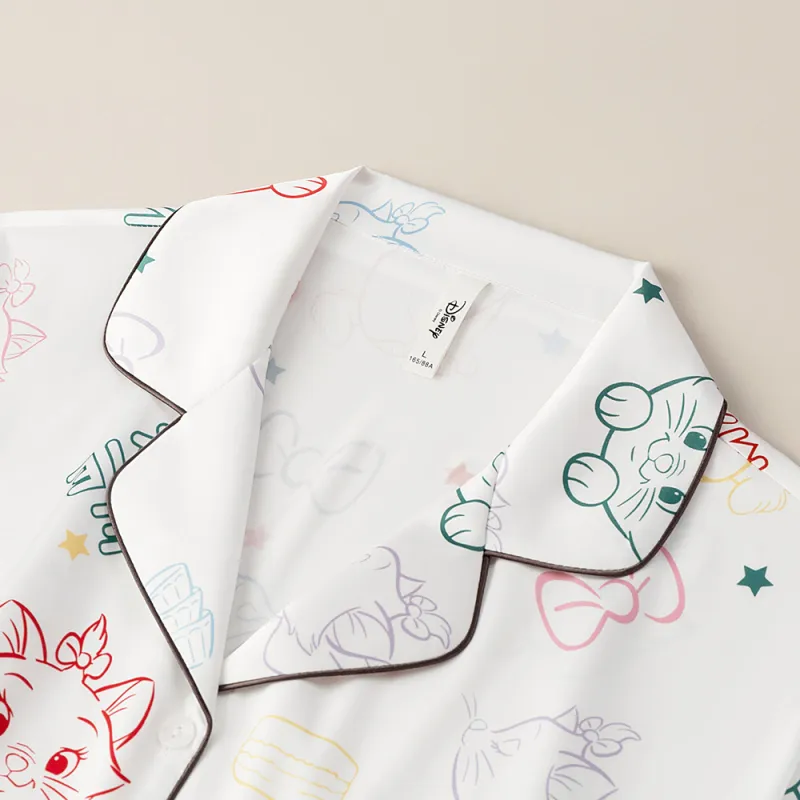 Gongdie x Disney Pajama Set Women's Gift Box Set White-1