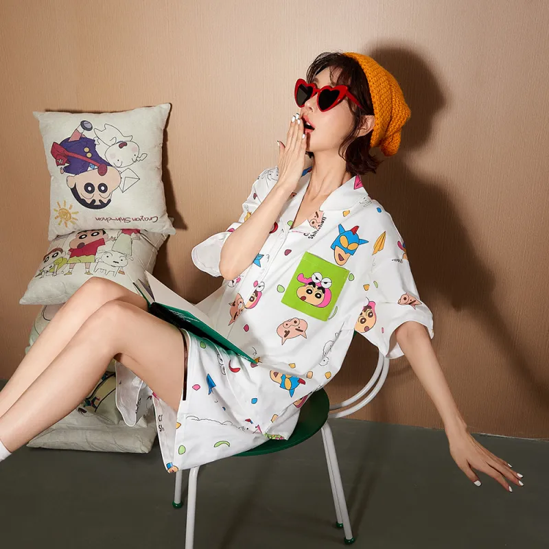 Gongdie x LABIXIAOXIN,LIANMINGKUAN Pajama Set Women's White-0