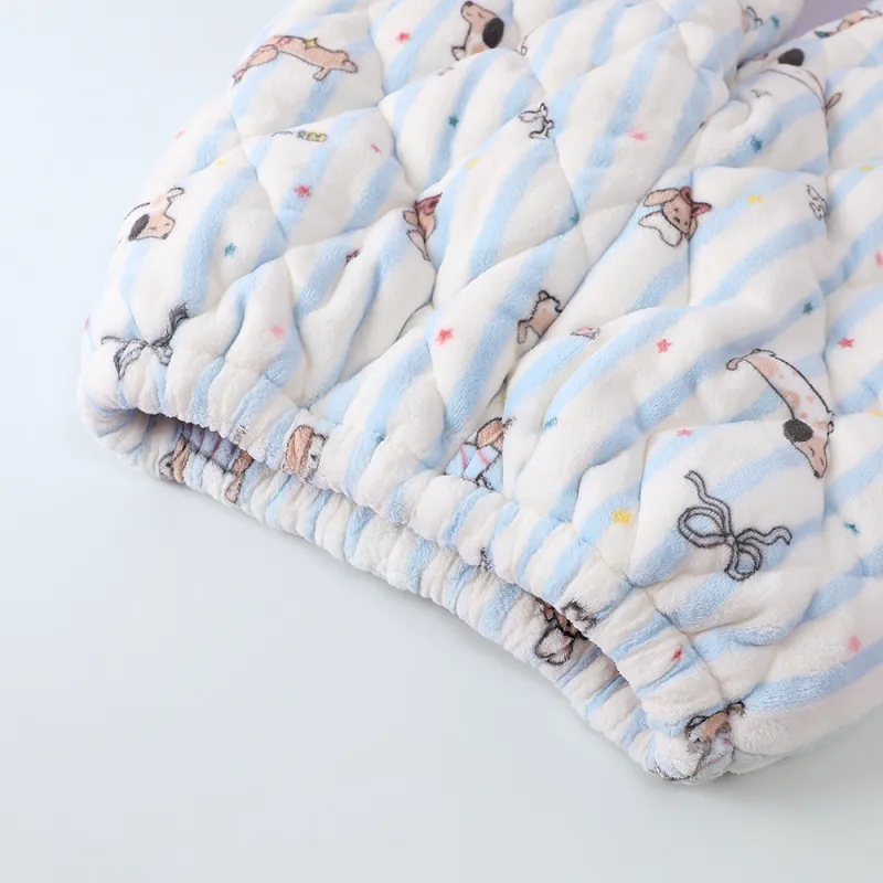 Gongdie Pajama Set Women's Blue-13