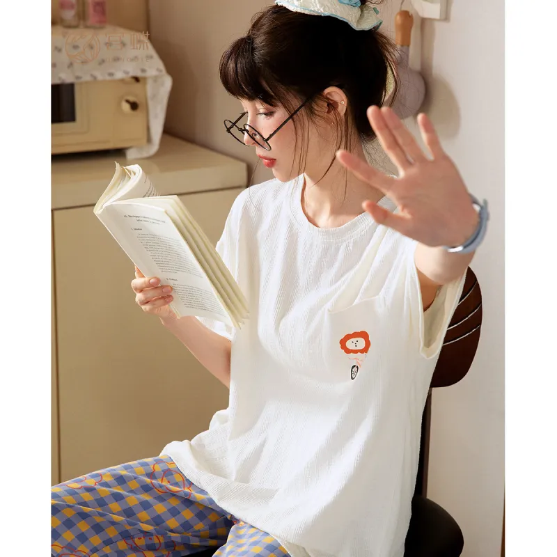 Gongdie x ZAOWUCANXIONGDI,LIANMINGKUAN Pajama Set Women's-4