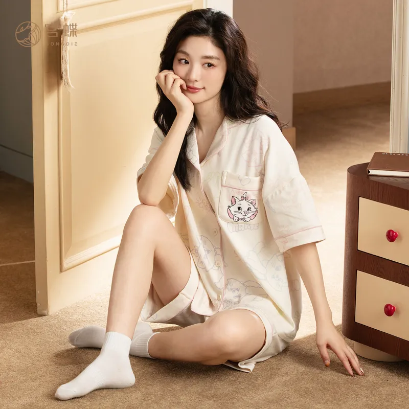 Gongdie x Disney Pajama Set Women's Apricot Gift Box Set-1