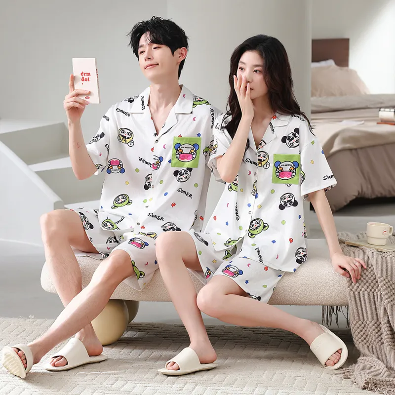 Gongdie x NEZHA,LIANMINGKUAN Pajama Set Unisex White-1