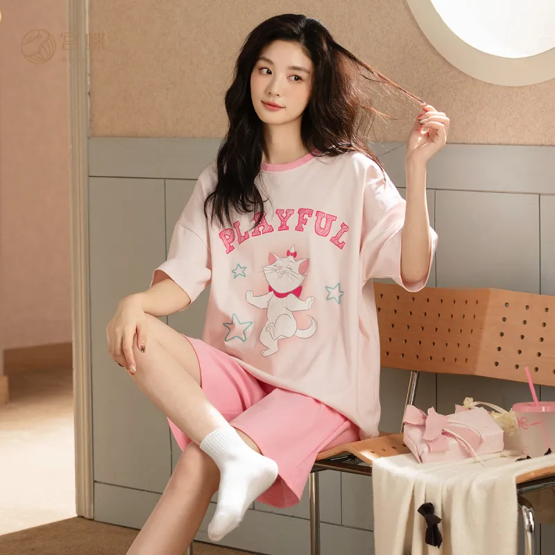 Gongdie x Disney Pajama Set Women's Gift Box Set Pink-1