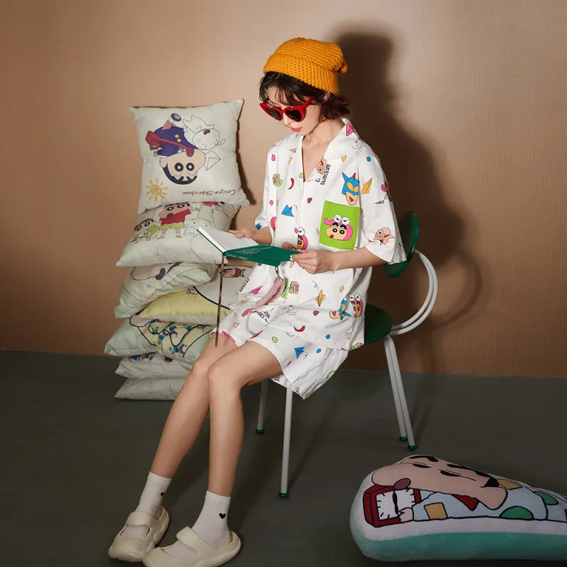 Gongdie x LABIXIAOXIN,LIANMINGKUAN Pajama Set Women's White-3