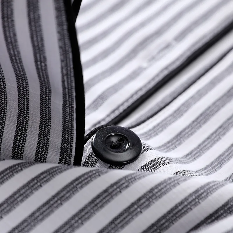 Gongdie Pajama Set Men's Stripes-3